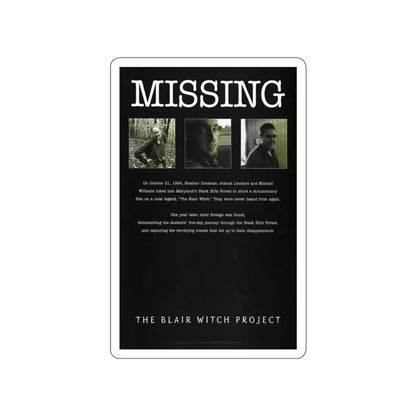 THE BLAIR WITCH PROJECT (TEASER) 1999 Movie Poster STICKER Vinyl Die-Cut Decal 3 Inch - The Sticker Space