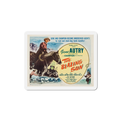 The Blazing Sun 1950 v3 Movie Poster Die-Cut Magnet-4 Inch-The Sticker Space