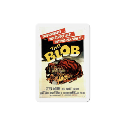 The Blob 1958 Movie Poster Die-Cut Magnet-3 Inch-The Sticker Space