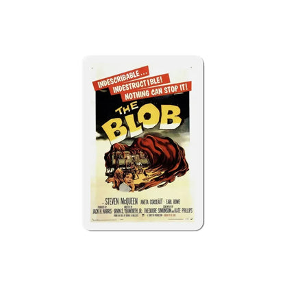 The Blob 1958 Movie Poster Refrigerator Magnet 4 Inch - The Sticker Space