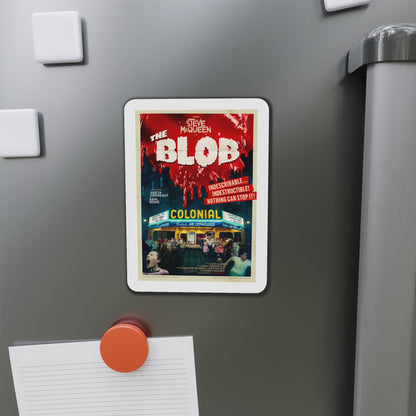 The Blob 1958 v2 Movie Poster Die-Cut Magnet-The Sticker Space