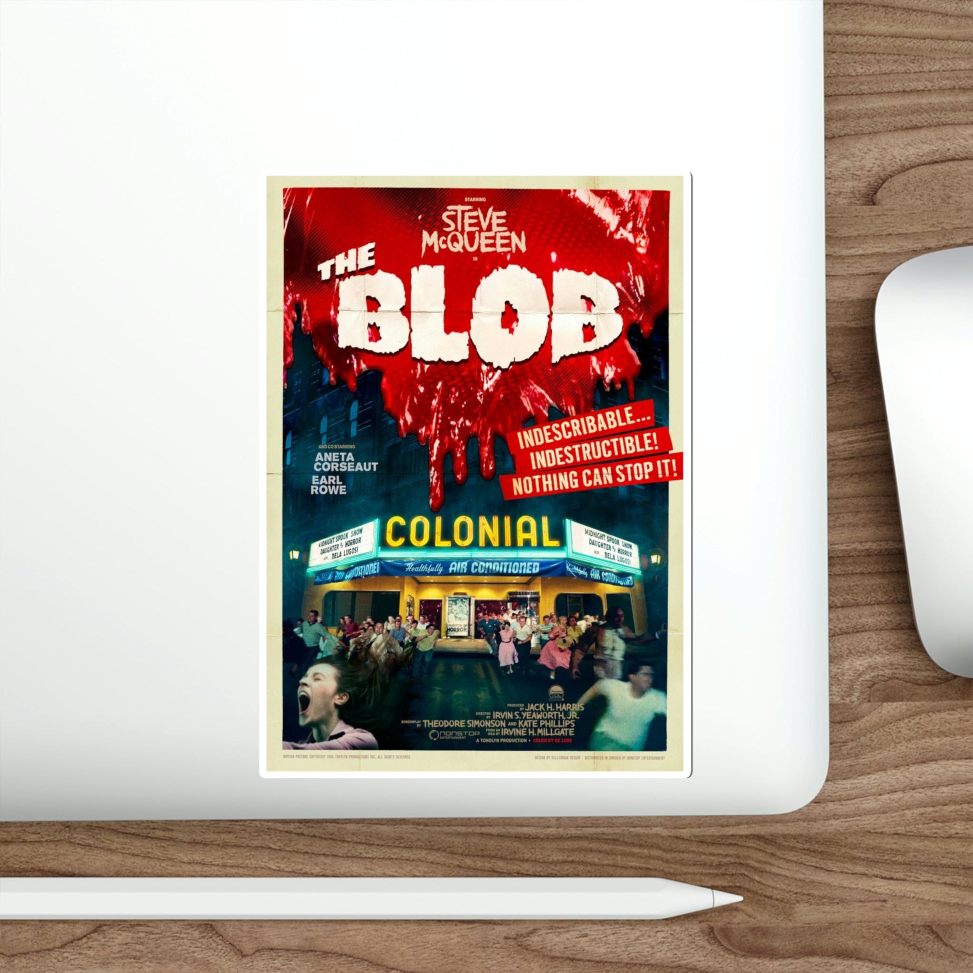 The Blob 1958 v2 Movie Poster STICKER Vinyl Die-Cut Decal-The Sticker Space