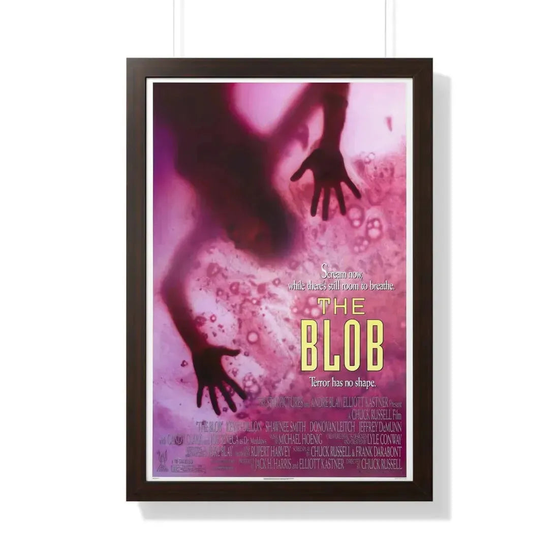 THE BLOB 1988 - Framed Movie Poster 20" x 30" Walnut - The Sticker Space