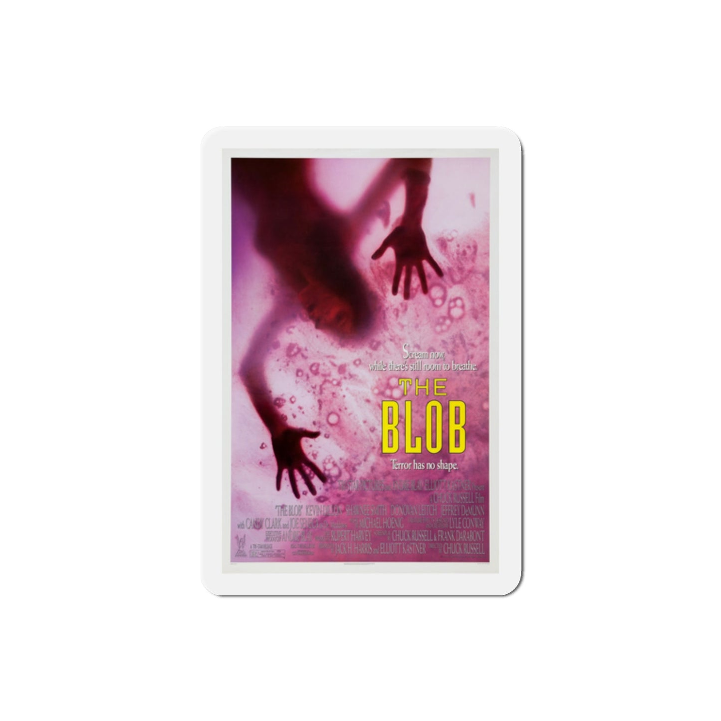 The Blob 1988 Movie Poster Die-Cut Magnet-2" x 2"-The Sticker Space