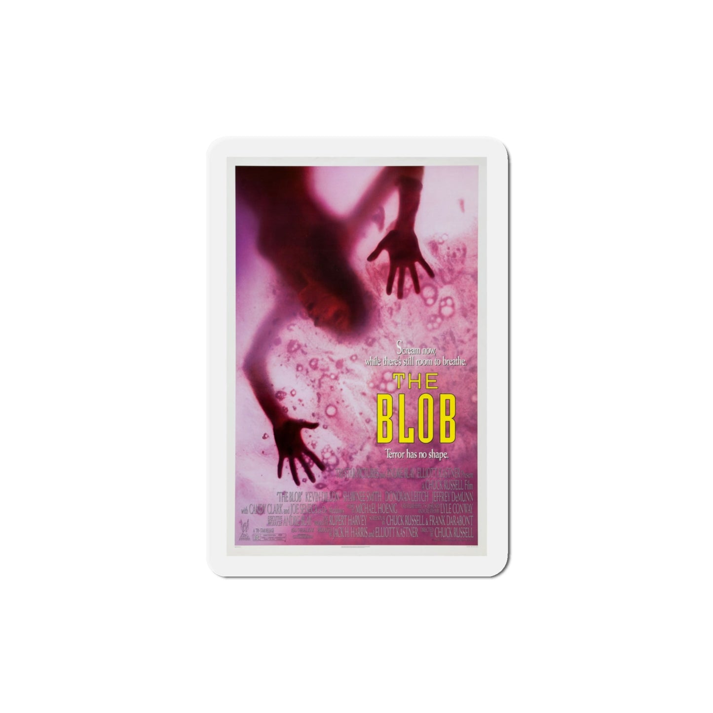 The Blob 1988 Movie Poster Die-Cut Magnet-3" x 3"-The Sticker Space