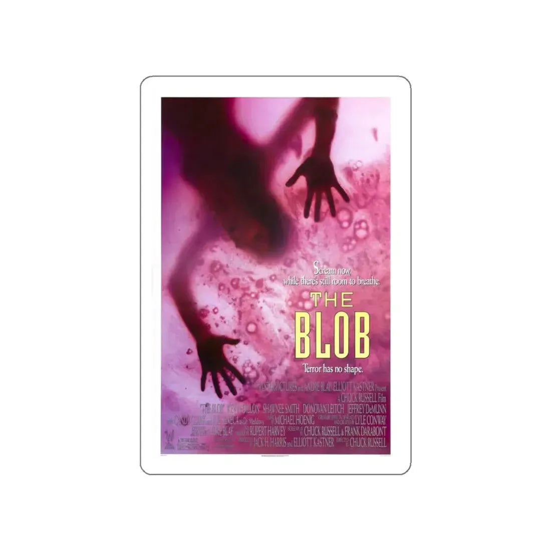 THE BLOB 1988 Movie Poster STICKER Vinyl Die-Cut Decal 6 Inch - The Sticker Space