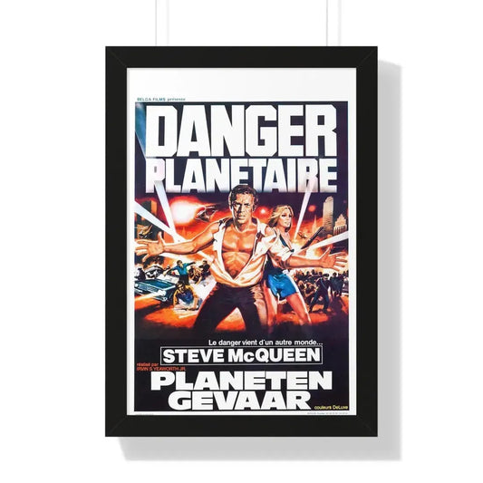 THE BLOB (BELGIAN) 2 1958 - Framed Movie Poster 16″ x 24″ Black - The Sticker Space