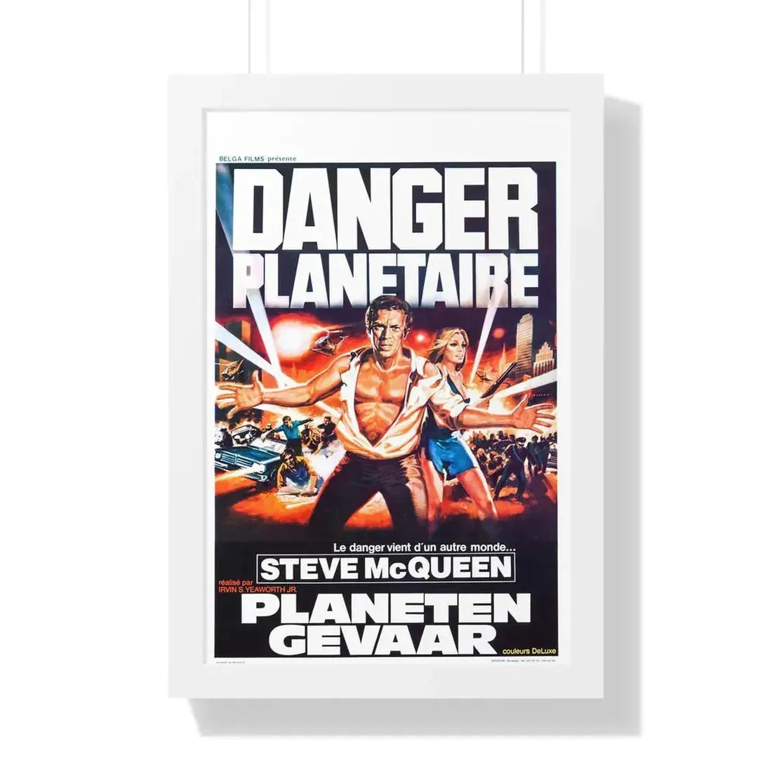 THE BLOB (BELGIAN) 2 1958 - Framed Movie Poster 16″ x 24″ White - The Sticker Space