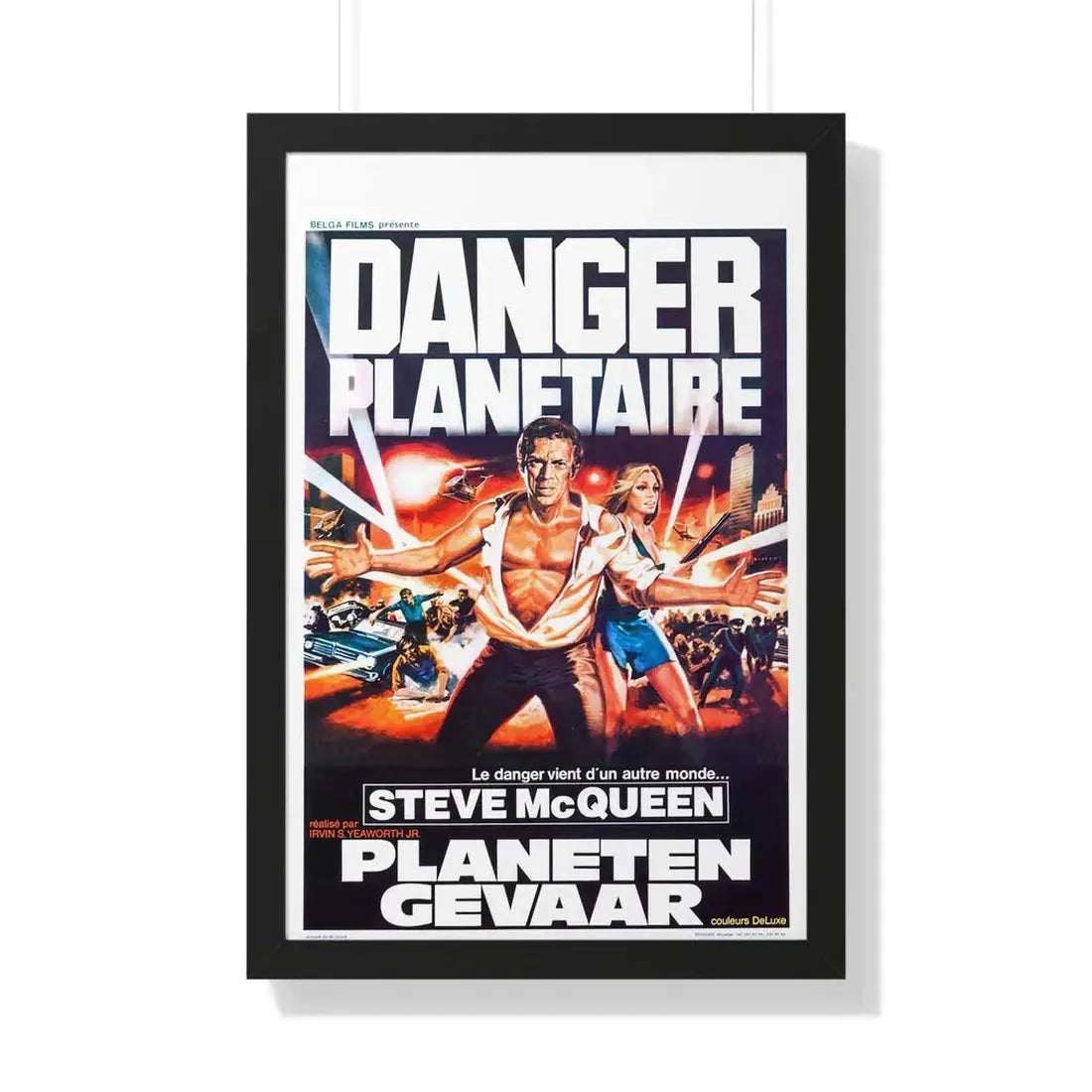 THE BLOB (BELGIAN) 2 1958 - Framed Movie Poster 20" x 30" Black - The Sticker Space