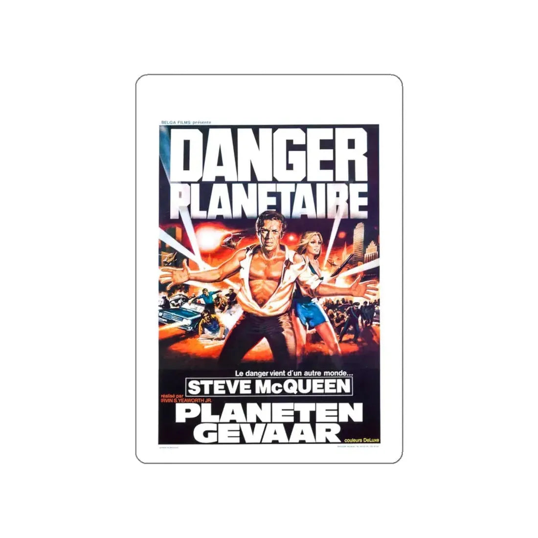 THE BLOB (BELGIAN) 2 1958 Movie Poster STICKER Vinyl Die-Cut Decal 6 Inch - The Sticker Space