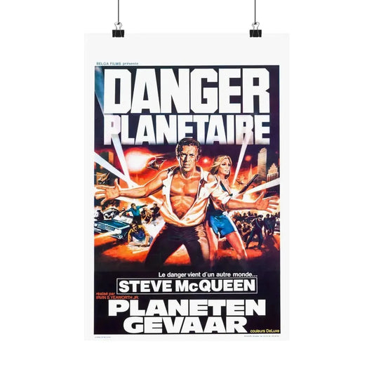 THE BLOB (BELGIAN) 2 1958 - Paper Movie Poster 12″ x 18″ Matte - The Sticker Space