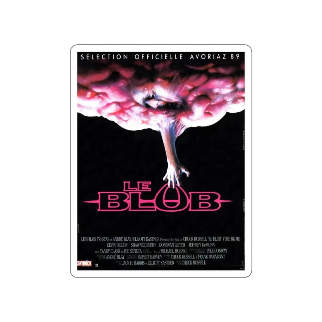 THE BLOB (FRENCH) 1958 Movie Poster STICKER Vinyl Die-Cut Decal 4 Inch - The Sticker Space