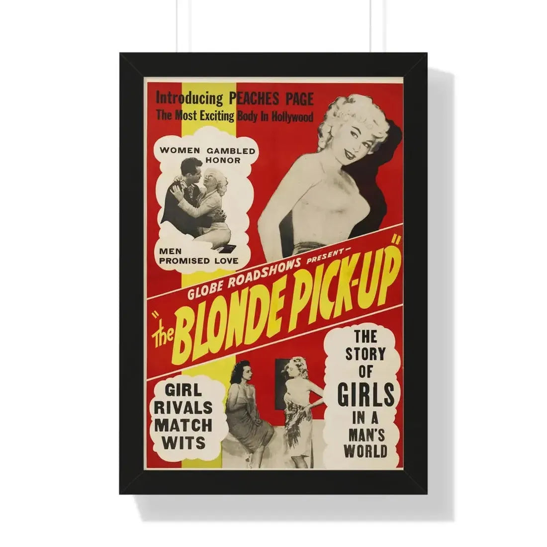 THE BLONDE PICK-UP 1951 - Framed Movie Poster 16″ x 24″ Black - The Sticker Space