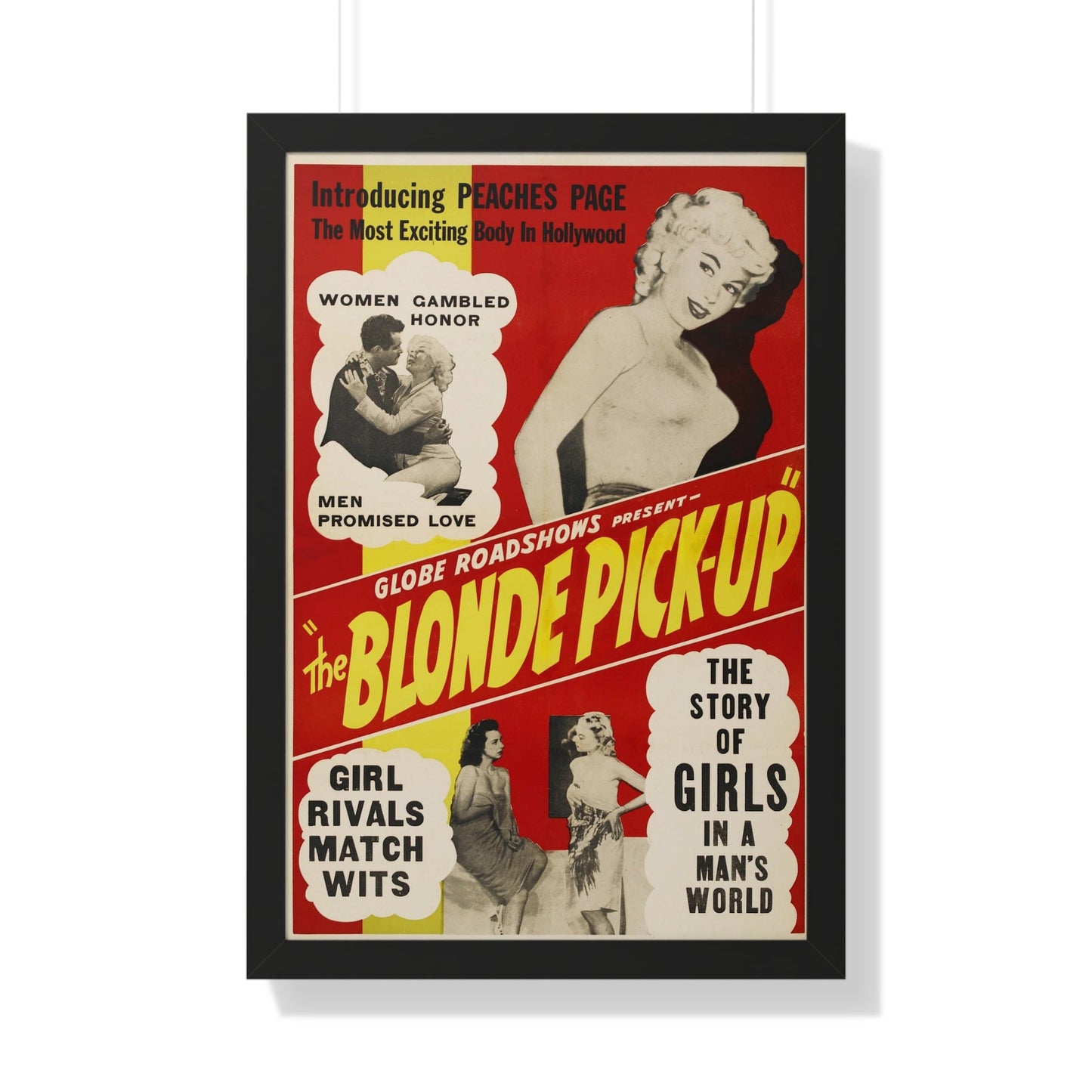 THE BLONDE PICK-UP 1951 - Framed Movie Poster-20" x 30"-The Sticker Space