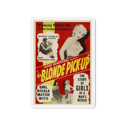 THE BLONDE PICK-UP 1951 Movie Poster - Refrigerator Magnet 2 Inch Die-Cut - The Sticker Space