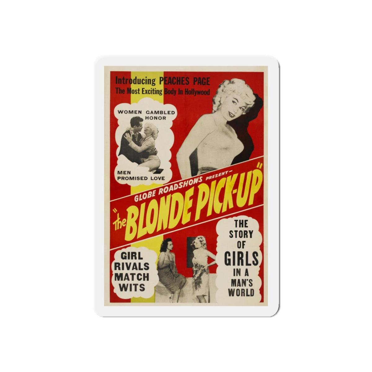 THE BLONDE PICK-UP 1951 Movie Poster - Refrigerator Magnet-3" x 3"-The Sticker Space