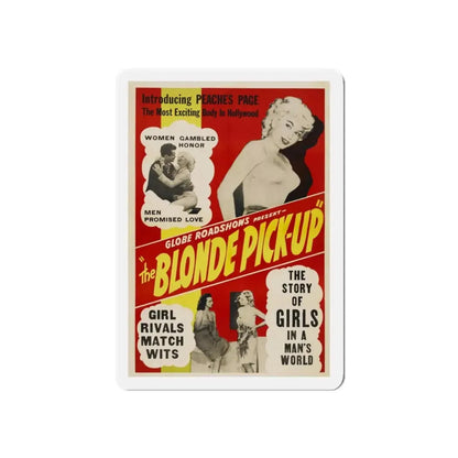 THE BLONDE PICK-UP 1951 Movie Poster - Refrigerator Magnet 3 Inch Die-Cut - The Sticker Space