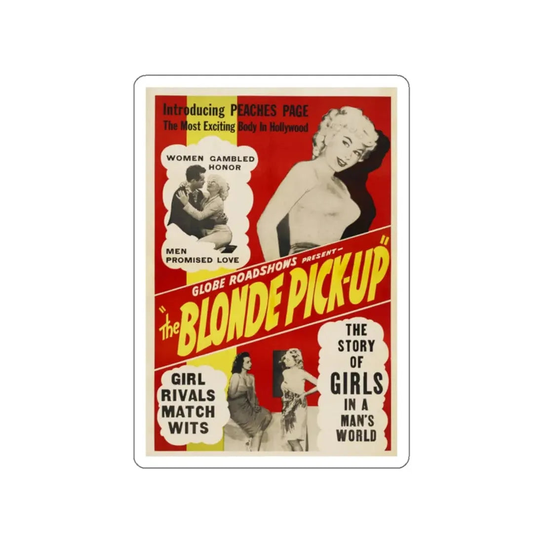 THE BLONDE PICK-UP 1951 Movie Poster STICKER Vinyl Die-Cut Decal 2 Inch - The Sticker Space