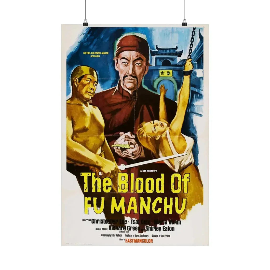 THE BLOOD OF FU-MANCHU 1968 - Paper Movie Poster 20″ x 30″ Matte - The Sticker Space
