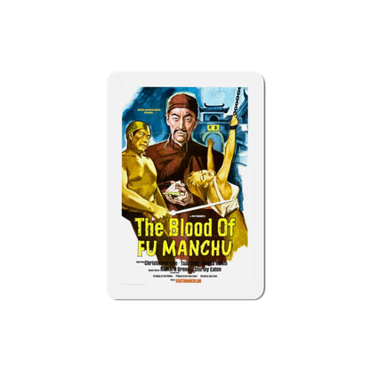 The Blood of Fu Manchu 1969 Movie Poster Die-Cut Magnet-3 Inch-The Sticker Space