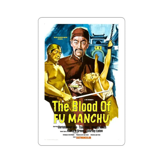 The Blood of Fu Manchu 1969 Movie Poster STICKER Vinyl Die-Cut Decal 6 Inch - The Sticker Space
