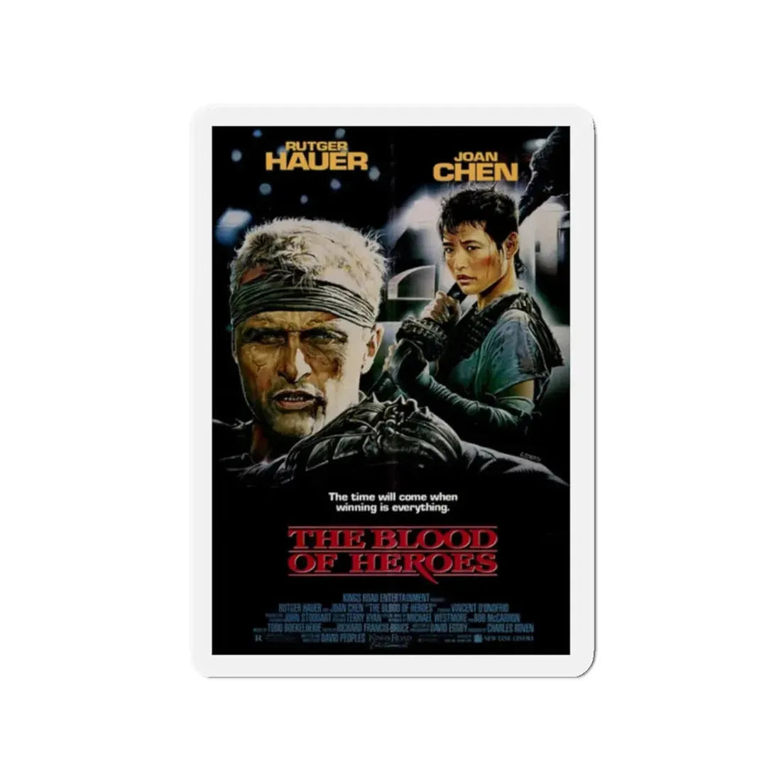 THE BLOOD OF HEROES (SALUTE OF THE JUGGER) 1969 Movie Poster - Refrigerator Magnet 2 Inch Die-Cut - The Sticker Space