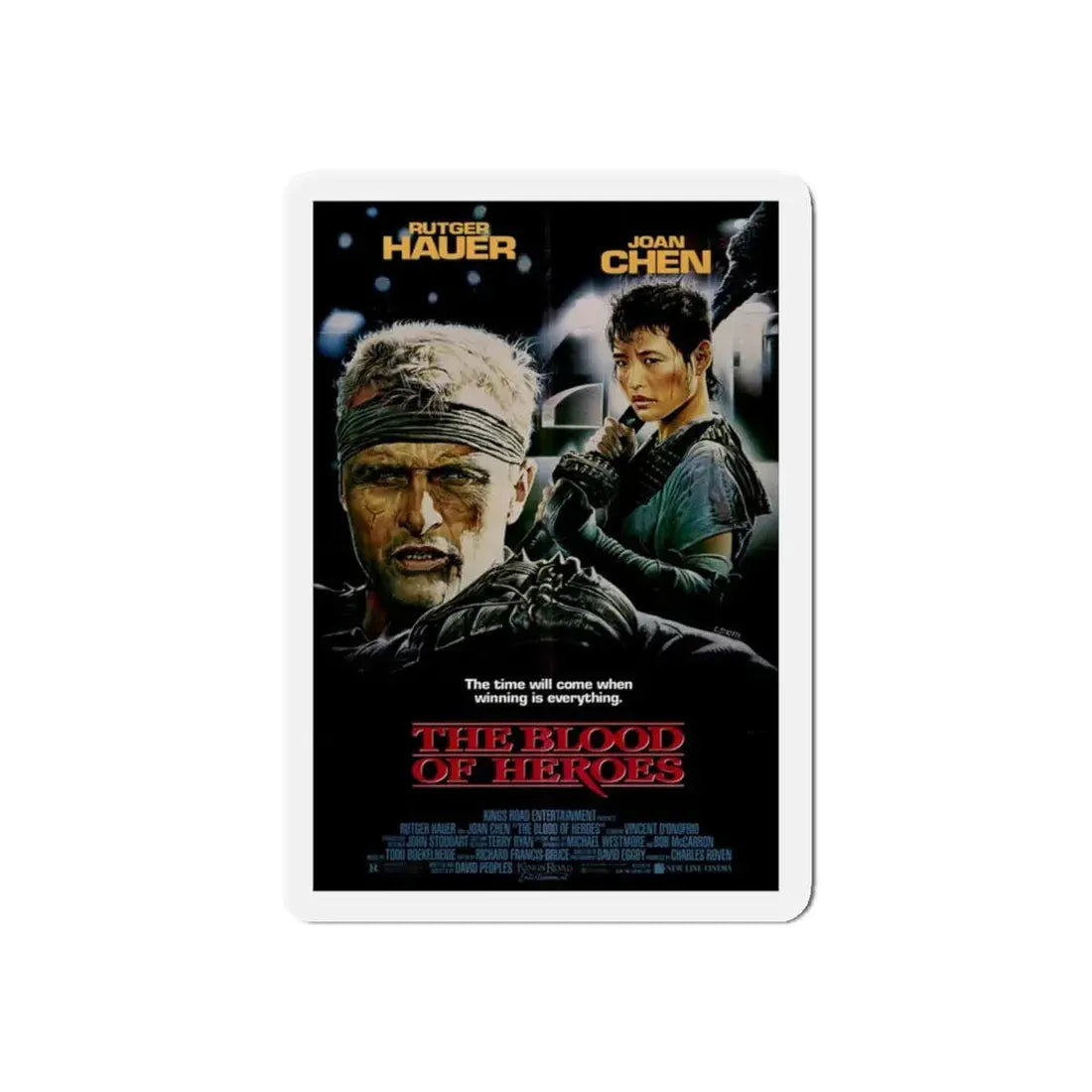 THE BLOOD OF HEROES (SALUTE OF THE JUGGER) 1969 Movie Poster - Refrigerator Magnet 4 Inch Die-Cut - The Sticker Space