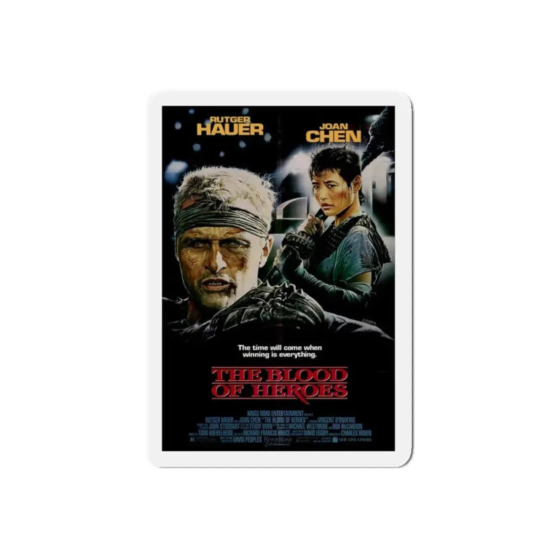 THE BLOOD OF HEROES (SALUTE OF THE JUGGER) 1969 Movie Poster - Refrigerator Magnet 5 Inch Die-Cut - The Sticker Space