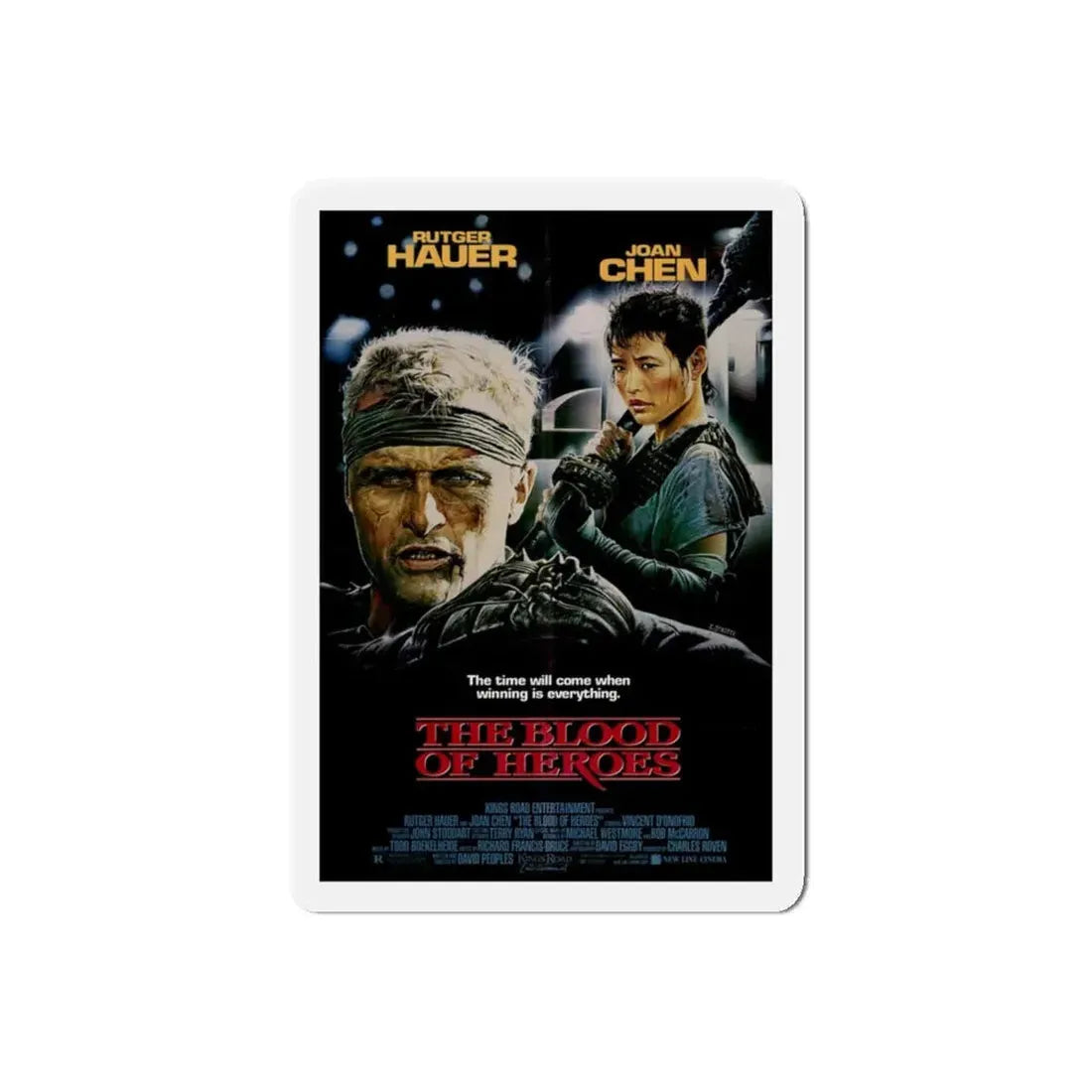 THE BLOOD OF HEROES (SALUTE OF THE JUGGER) 1969 Movie Poster - Refrigerator Magnet 6 Inch Die-Cut - The Sticker Space