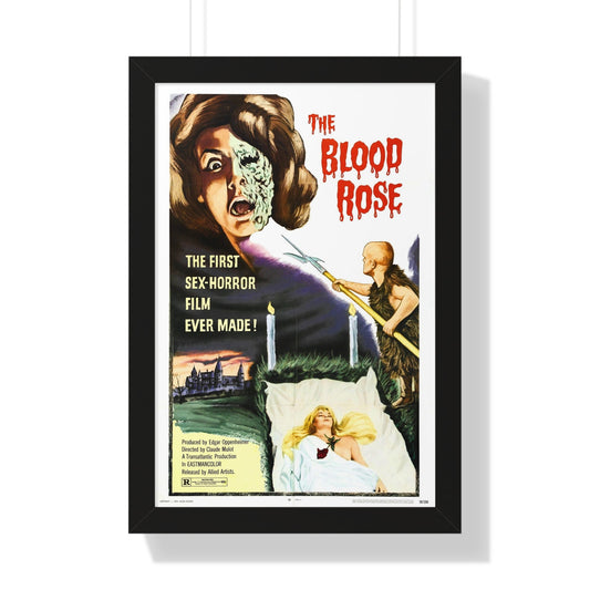 THE BLOOD ROSE 1970 - Framed Movie Poster-16″ x 24″-The Sticker Space