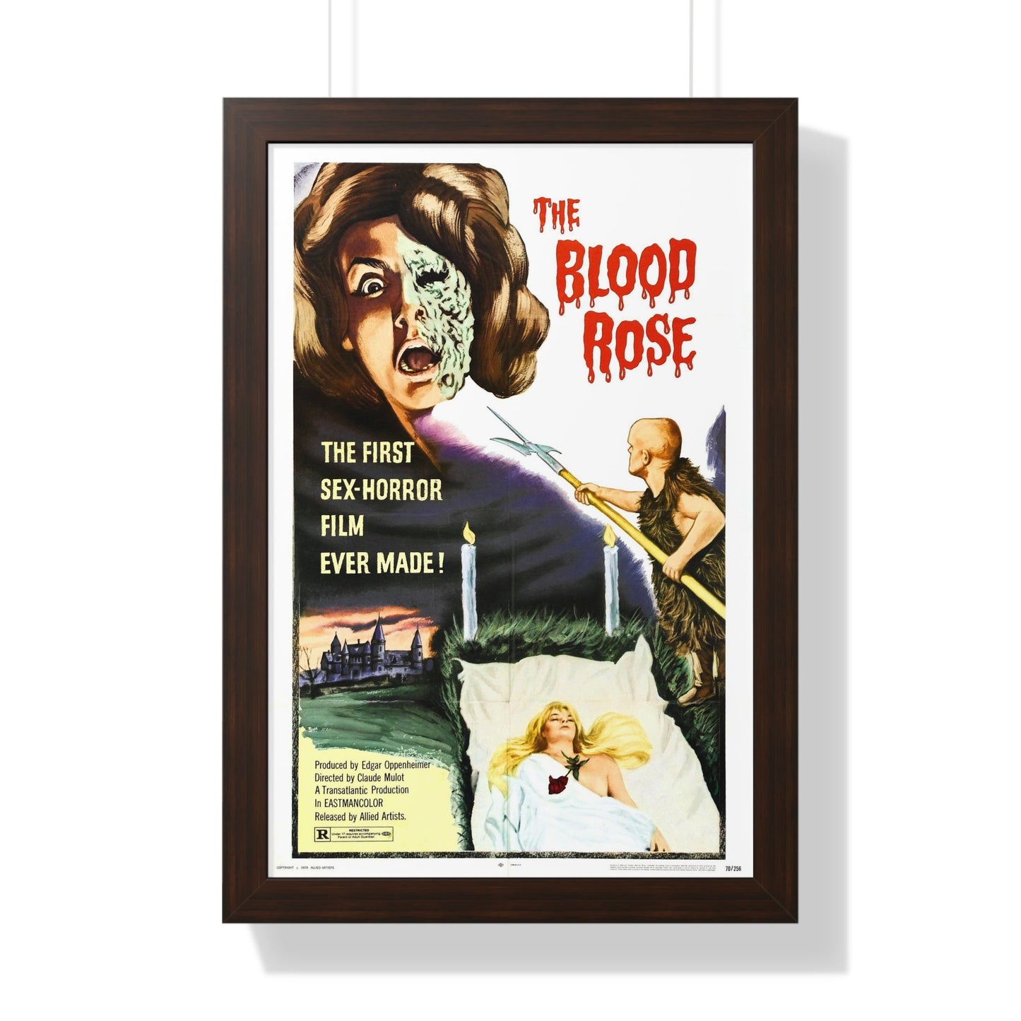 THE BLOOD ROSE 1970 - Framed Movie Poster-16″ x 24″-The Sticker Space