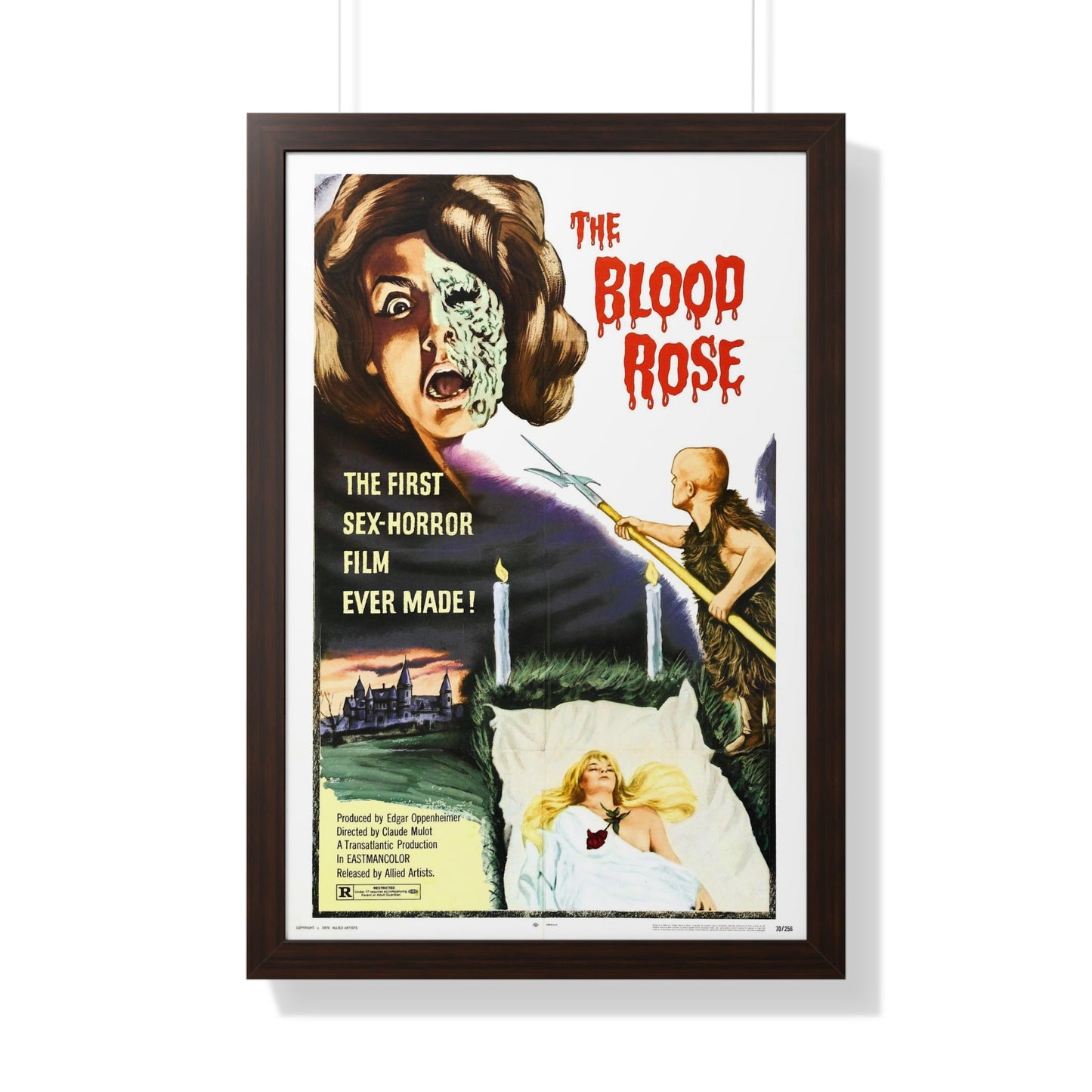 THE BLOOD ROSE 1970 - Framed Movie Poster-20" x 30"-The Sticker Space