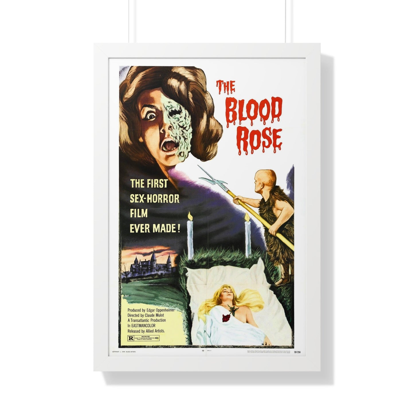 THE BLOOD ROSE 1970 - Framed Movie Poster-20" x 30"-The Sticker Space