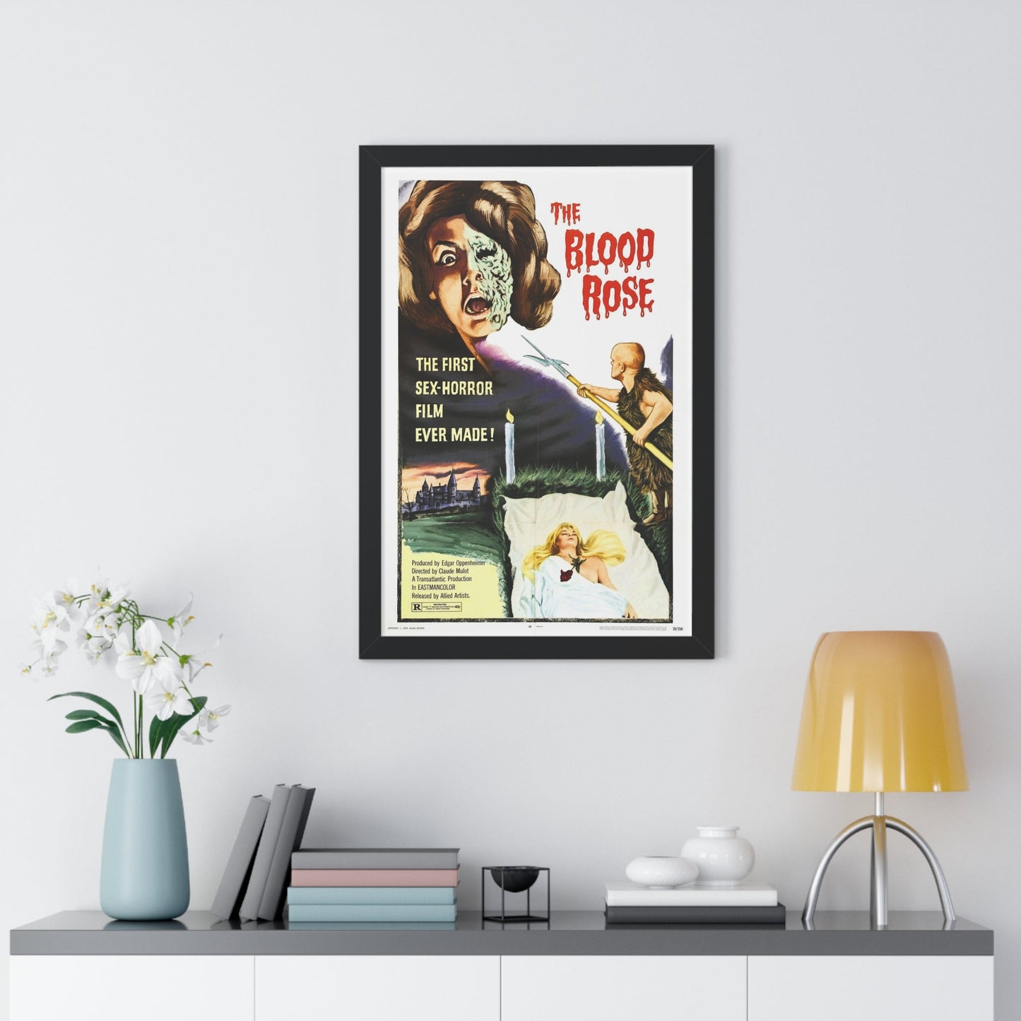 THE BLOOD ROSE 1970 - Framed Movie Poster-The Sticker Space