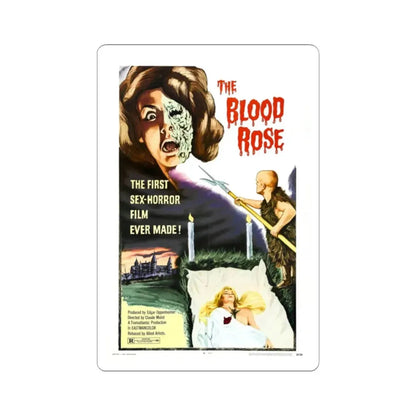 THE BLOOD ROSE 1970 Movie Poster - STICKER Vinyl Kiss-Cut Decal 2 Inch White - The Sticker Space