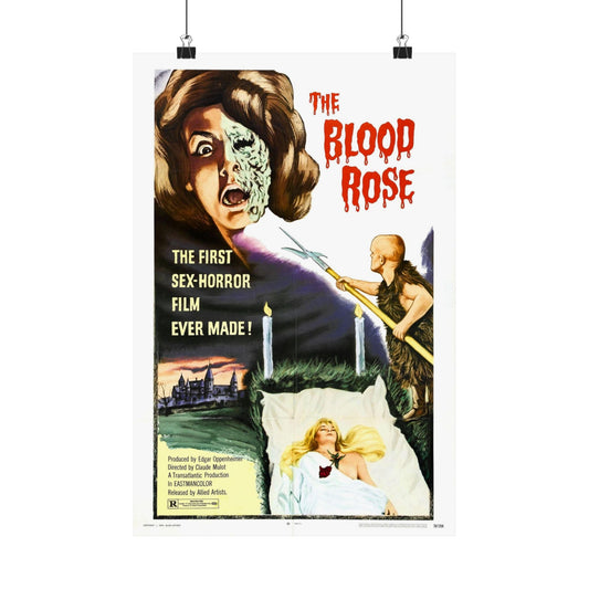 THE BLOOD ROSE 1970 - Paper Movie Poster-12″ x 18″-The Sticker Space