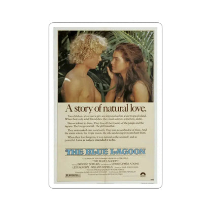 The Blue Lagoon 1980 Movie Poster STICKER Vinyl Die-Cut Decal 2 Inch - The Sticker Space