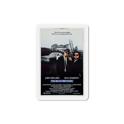 The Blues Brothers 1980 Movie Poster Die-Cut Magnet-3" x 3"-The Sticker Space