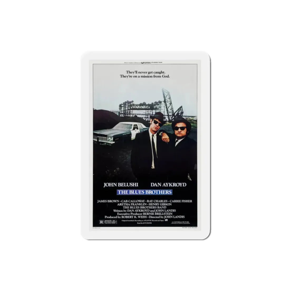 The Blues Brothers 1980 Movie Poster Refrigerator Magnet 2 Inch - The Sticker Space