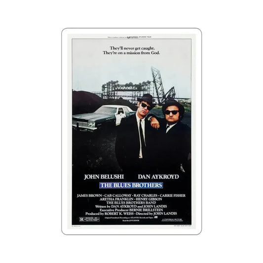 The Blues Brothers 1980 Movie Poster STICKER Vinyl Die-Cut Decal 6 Inch - The Sticker Space