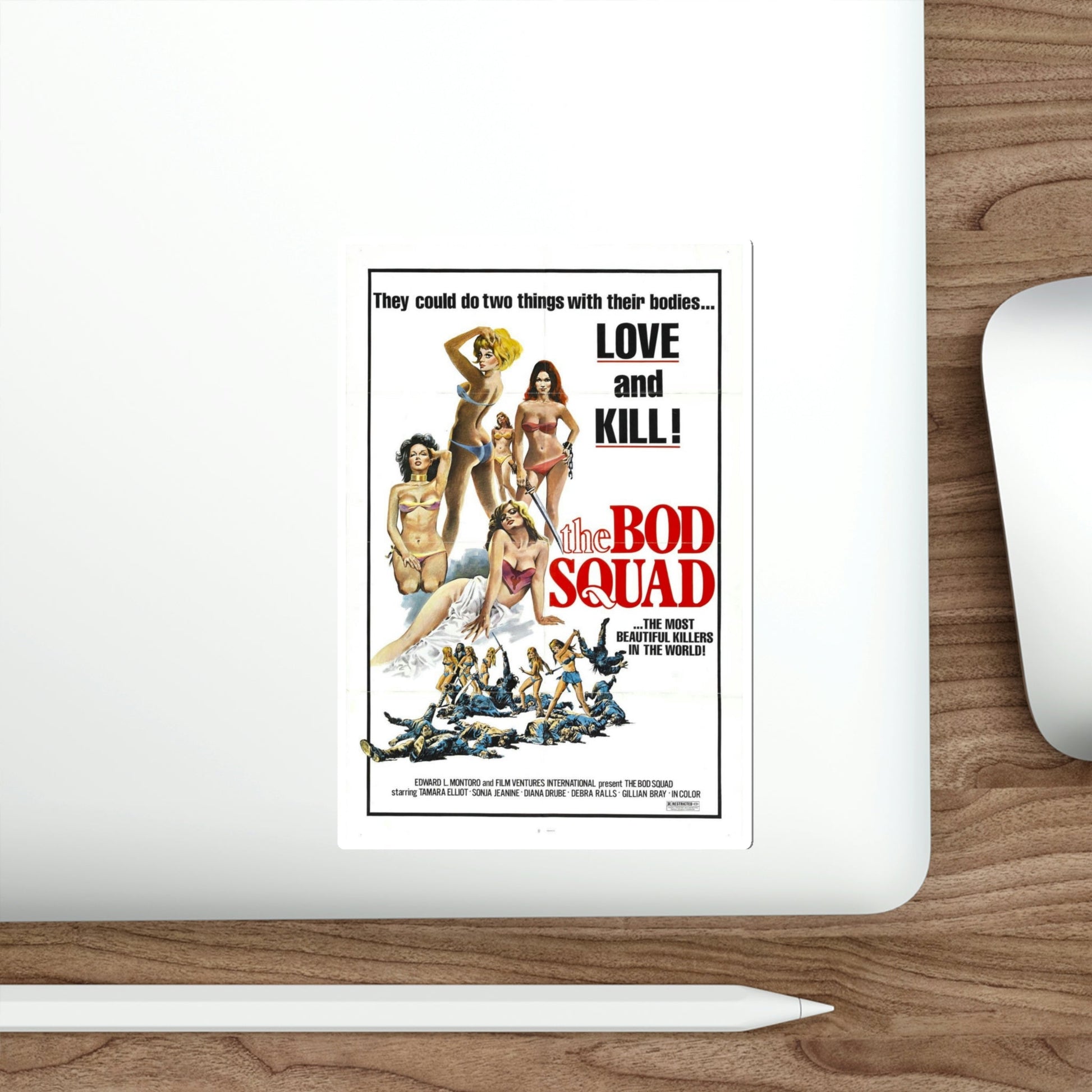 The Bod Squad 1976 Movie Poster STICKER Vinyl Die-Cut Decal-The Sticker Space
