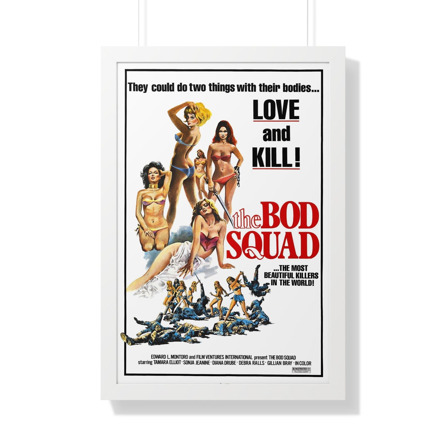 THE BOD SQUAD (VIRGINS OF THE SEVEN SEAS) 1974 - Framed Movie Poster-20" x 30"-The Sticker Space