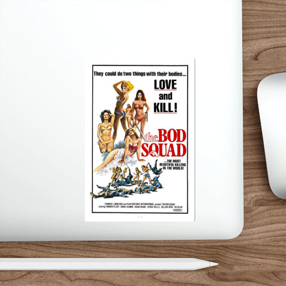 THE BOD SQUAD (VIRGINS OF THE SEVEN SEAS) 1974 Movie Poster STICKER Vinyl Die-Cut Decal-The Sticker Space