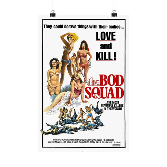 THE BOD SQUAD (VIRGINS OF THE SEVEN SEAS) 1974 - Paper Movie Poster 12″ x 18″ Matte - The Sticker Space