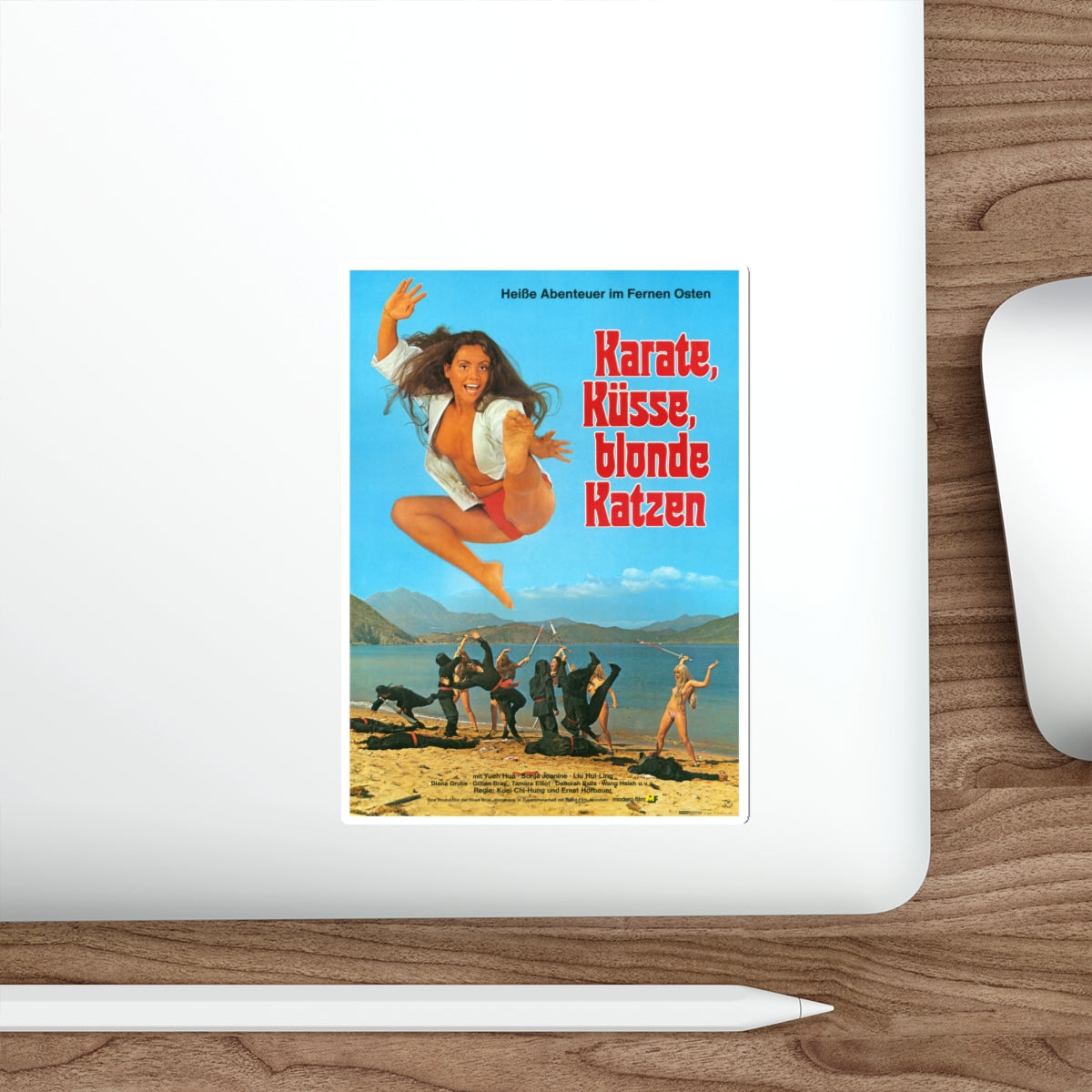 THE BOD SQUAD (VIRGINS OF THE SEVEN SEAS) GERMAN 1974 Movie Poster STICKER Vinyl Die-Cut Decal-The Sticker Space