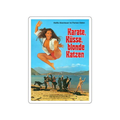 THE BOD SQUAD (VIRGINS OF THE SEVEN SEAS) GERMAN 1974 Movie Poster STICKER Vinyl Die-Cut Decal 4 Inch - The Sticker Space