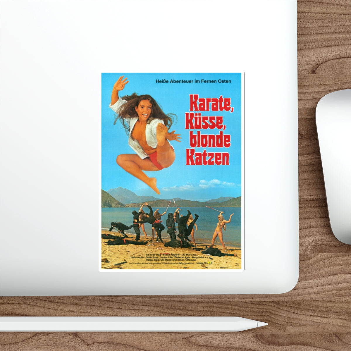 THE BOD SQUAD (VIRGINS OF THE SEVEN SEAS) GERMAN 1974 Movie Poster STICKER Vinyl Die-Cut Decal-The Sticker Space