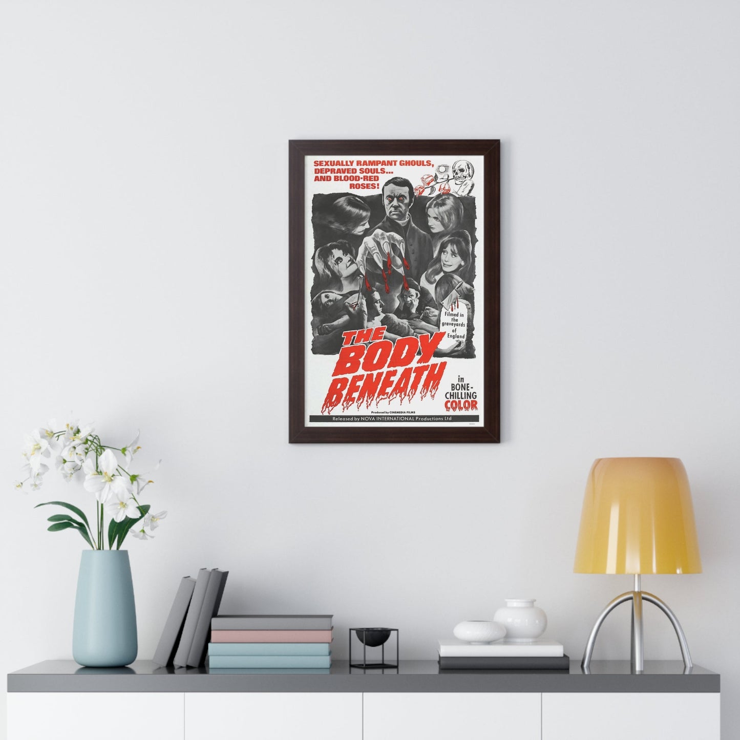 THE BODY BENEATH 1970 - Framed Movie Poster-The Sticker Space