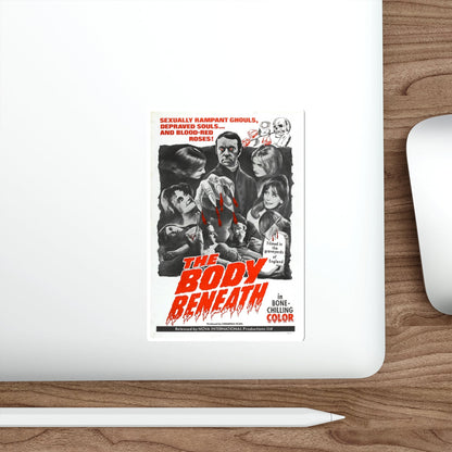 THE BODY BENEATH 1970 Movie Poster STICKER Vinyl Die-Cut Decal-The Sticker Space