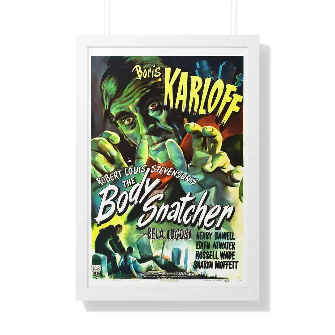 THE BODY SNATCHER 1945 - Framed Movie Poster 20" x 30" White - The Sticker Space